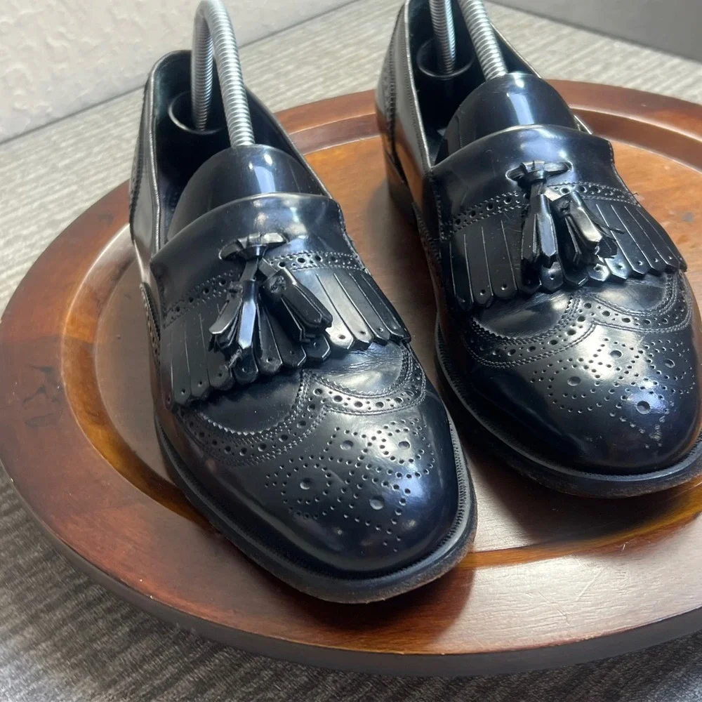 Florsheim Loafers Lexington  Mens Wingtip Kiltie Tassel Dress Shoes 20533 9.5D